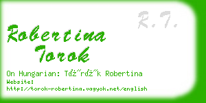 robertina torok business card